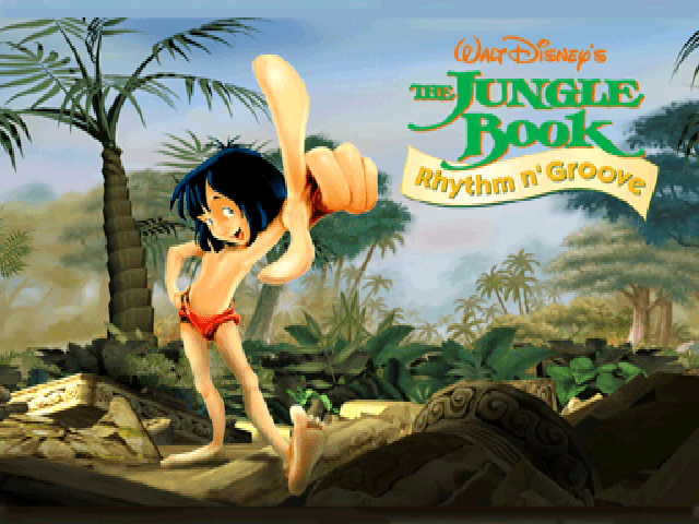 Jungle Book Rhythm n Groove title screen for Playstation